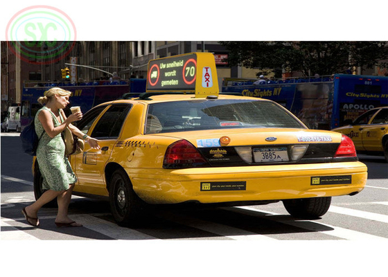 Lámparas de LED blancas de la parte superior del taxi LED señal LED pantalla LED exterior P5 P6 P10 pantalla LED control WIFI