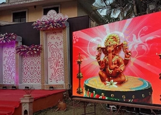 P5 de aluminio de fundición en exteriores evento de la iglesia escenario de fondo alquiler de pantalla de video