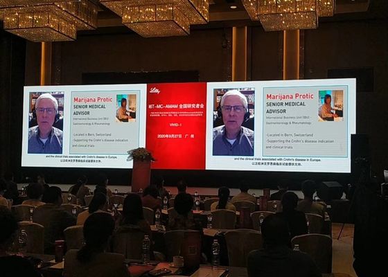 Buen precio Alquiler al aire libre/Aluminio fundido en pie P5 Modulo de pantalla LED 1/16 Escaneo 640*640mm gabinete Inodoro Gran evento en línea