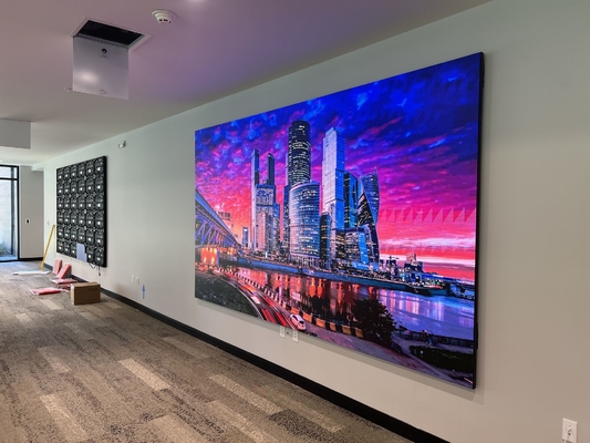Alquiler de HD Flexible Flicker Free P10 LED Display Box 1/4 Modo de escaneo IP67