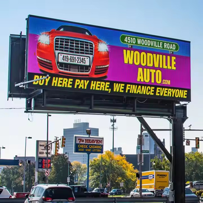 P6 Panfletos LED para interiores y exteriores, pantallas LED de color completo para publicidad