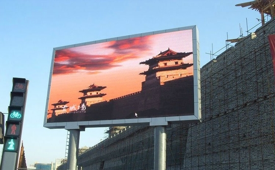 Display LED de color completo exterior personalizable para publicidad con ajuste de brillo y ajustes de color para una pantalla óptima