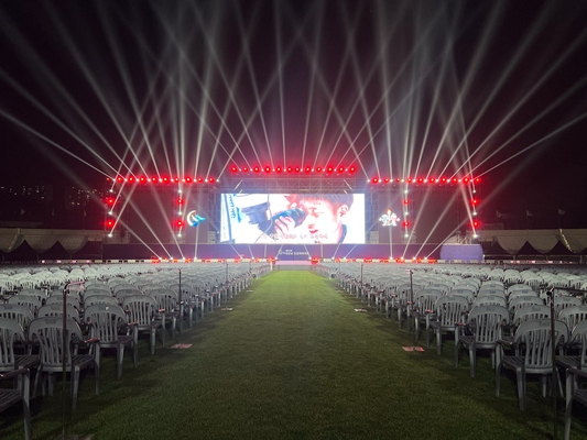 Fácil de conectar y desinstalar pantalla LED de color para publicidad multi-media de estadio alquiler de escenario show y más