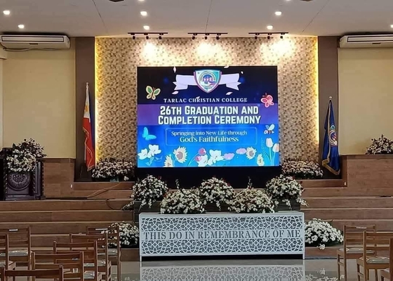 Instalación fija Caja de hierro LED Pared de vídeo HD P2.5 Indoor LED Display Screen SMD