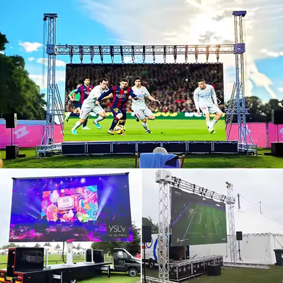 Alquiler al aire libre Display LED RGB de aluminio de fundición a presión P3.91 Inodoro con pantalla múltiple HD flexible SMD DC5V
