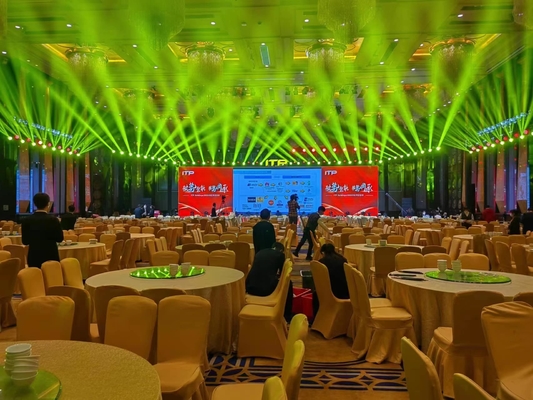 Alta luminosidad interior P4 LED Video Pared Ultra delgada de aluminio fundido de hierro y acero gabinete