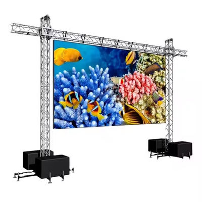 Buen precio P6 mantenimiento de la señal LED en la parte posterior del gabinete de acero de color completo de exterior de montaje sólido en línea