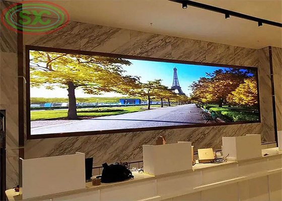 Instalación fija de pantalla LED de alto contraste a todo color para exhibiciones interiores