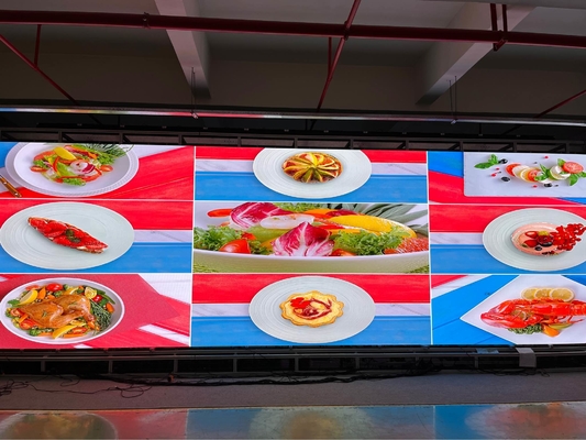 Pantalla LED a todo color en interiores con configuración de píxeles de 4 mm y 62500 píxeles por metro cuadrado para alta resolución
