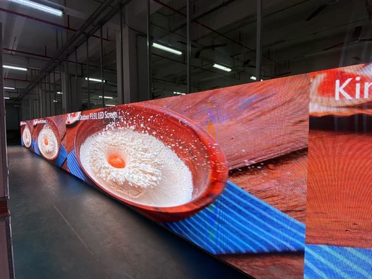 Pantalla LED a todo color a prueba de agua Resistente al viento de alta definición sin arrastre pantalla LED de sombra