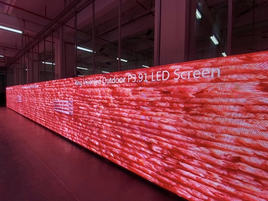 Pantalla LED a todo color a prueba de agua Resistente al viento de alta definición sin arrastre pantalla LED de sombra