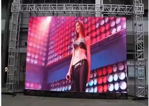 Pantalla de video LED para exteriores de alta definición a todo color con tecnología de visualización sin costuras, adecuada para publicidad y eventos