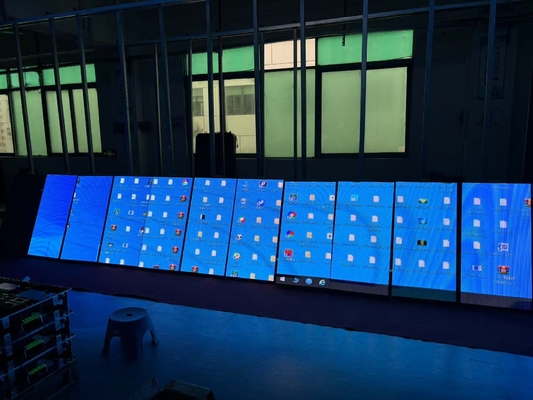 P4 Full Color Indoor LED Video Wall Screen 80*40 Resolución de módulo Tableros publicitarios