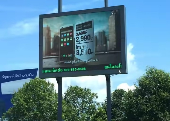 Cartel de LED de Epistar P8 a todo color, resistente al agua en exteriores, con frecuencia de actualización de 3840Hz