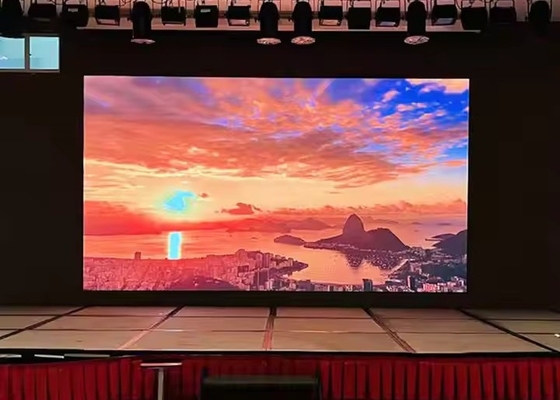 Pantalla de alquiler de LED SMD de alto brillo con gabinete de acero, 40.000 puntos por metro cuadrado