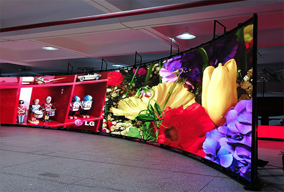 Pantalla LED Pancarta P4.81 RGB 1/13 Modo de escaneo Alta tasa de actualización gabinete de aluminio fundido a presión