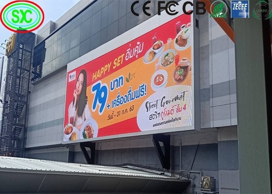 Display LED de pantalla de cartelera P6 para exteriores Ultra HD de alta resolución Ip65 tamaño grande