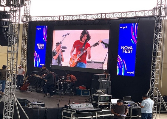 Display de aluminio fundido impermeable 1/8 escaneo 10000 píxeles/m2 SMD LED Display P10