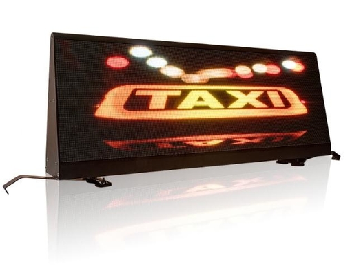 La publicidad exterior se hace fácil con la pantalla de señalización LED de automóviles 320 * 106 puntos Resolución de pantalla y estándar CE / ROHS / FCC / ISO2001