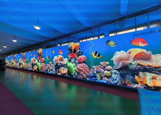 P1.25 COB Pantalla de aluminio fundido a presión en interiores personalizable HD Display LED a todo color LED Presentación de cartelería LED Frente / Atrás