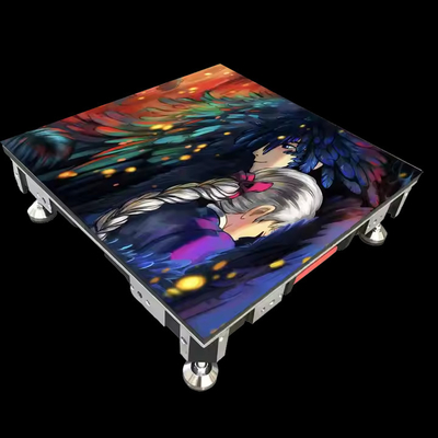 Eventos de fiesta Indoor Outdoor Led Dance Floor Pantalla de 500*1000mm Armarios de color completo