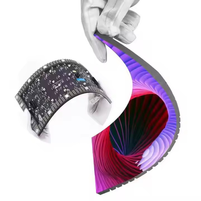 Display LED de alta luminosidad a todo color SMD con película flexible plegable 3 años de garantía