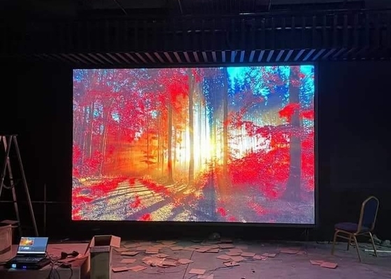 HD Fondo del escenario Slim 500x500mm Armarios LED Cartelera de interior P3.91 Alquiler