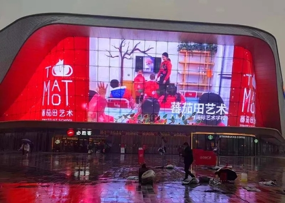 Precio de fábrica Autoadhesivo de publicidad Ultra delgado P3.75 P5 P6 P8 P10 Display para la ventana de vidrio Pared transparente Chip LED pantalla