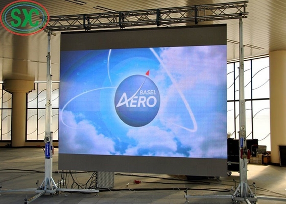 Display LED de alquiler de suministro de energía de Meanwell con 3000 1 relación de contraste y 500 * 1000mm dimensión del gabinete