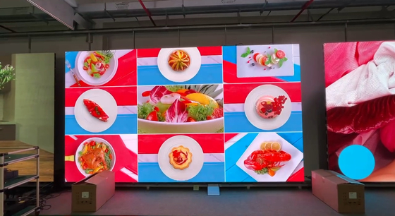 RGB P2.6 Indoor Die-casting Aluminio Display LED de color completo alquiler 3840HZ HD Video pantalla 250 * 250MM