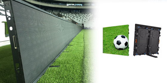 Display LED de estadio de alto brillo ≥6500 cd/m2 con velocidad de fotogramas de 60 Hz y grado IP65
