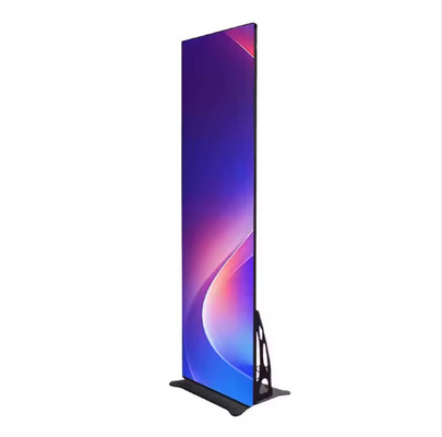 Fabrica Mueble en interiores P1.8 P2 P2.5 Varios tamaños Alto brillo Digital LED Publicidad LED Poster Pantalla