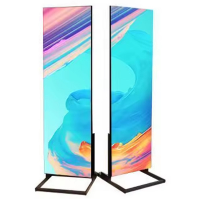 Poster de LED para publicidad en interiores P1.8 P2.5 Pantalla portátil Modulo de panel de matriz de Led Billboard Display de cartel plegable de Led