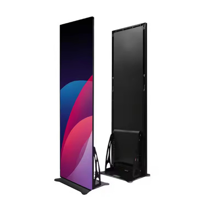 Poster de LED para publicidad en interiores P1.8 P2.5 Pantalla portátil Modulo de panel de matriz de Led Billboard Display de cartel plegable de Led