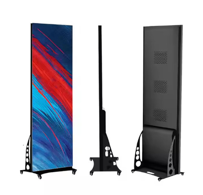 Poster de LED para publicidad en interiores P1.8 P2.5 Pantalla portátil Modulo de panel de matriz de Led Billboard Display de cartel plegable de Led
