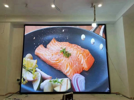 Buen precio Pantalla LED a color para interiores de alto brillo 1000, con tamaño de gabinete de 500*1000 mm y vida útil de 000 horas en línea