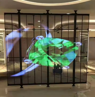 Display LED transparente flexible de alta calidad P6 de alta resolución para interiores para ventanas de vidrios y publicidad