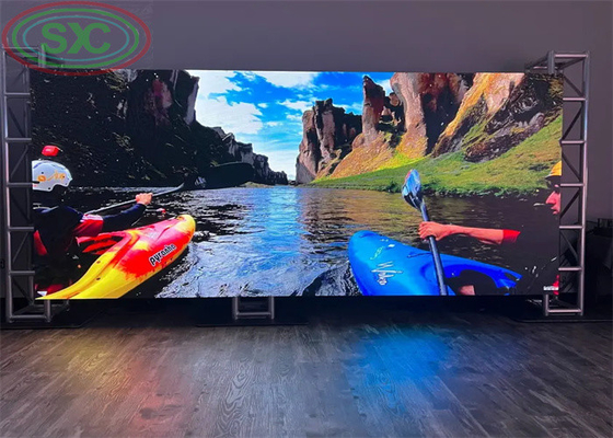 Sistema de pared de video LED completo P3.91 Pantalla LED de 500 mm x 500 mm Escenario de fondo Pantalla LED interior