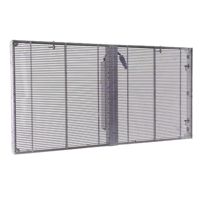 Material de gabinete de aluminio pantalla LED transparente IP43 a prueba de agua para necesidades de publicidad al aire libre