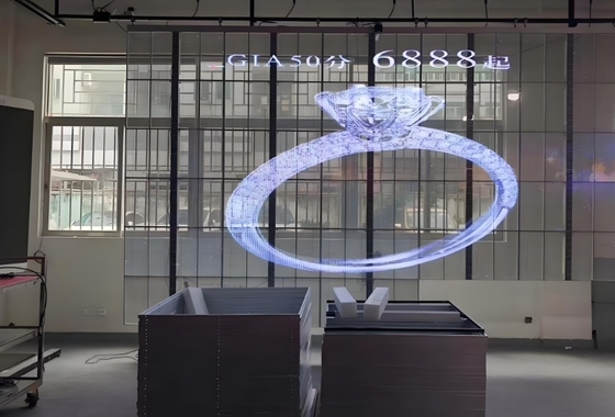 P3.91 Pantalla de vídeo LED transparente HD Publicidad interior 3 a 5 años de garantía