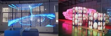 Buen precio Pantalla LED transparente de gabinete de aluminio G7.82-7.82 y promedio sin fallas de 1000 horas para sus requisitos en línea