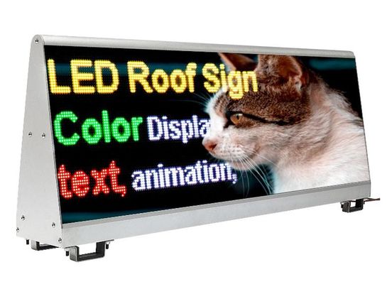 192*64 puntos de resolución Panel de pantalla LED de automóvil para soluciones de publicidad y visualización al aire libre
