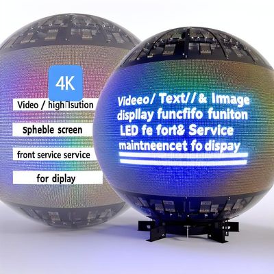 Buen precio Función de visualización de vídeo/texto/imagen Pantalla esférica LED Servicio de mantenimiento frontal para visualización en línea