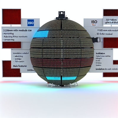Módulo de Pantalla LED Globo de 320*160mm con Certificación ISO