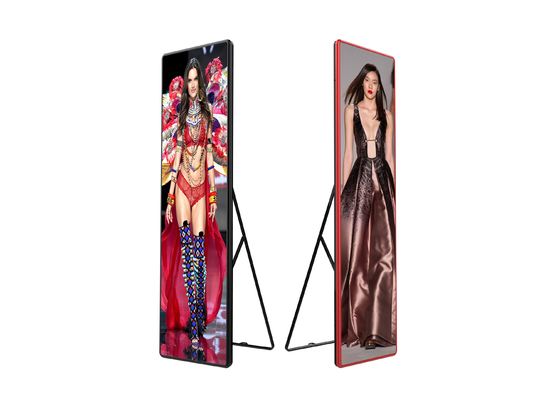 Pantalla de póster LED de aluminio para gabinete con tamaño de pantalla de 680x2000mm y configuración de color 1R1G1B