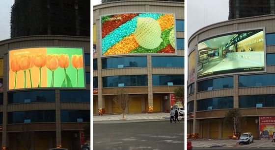 Pantalla LED a color para exteriores a prueba de agua IP65 con densidad de puntos de 250000 puntos/m² y tamaño de módulo de 250*250mm