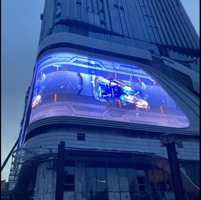 Modo de conducción 1/16S Pared LED a todo color para exteriores de 5500 de brillo para soluciones de publicidad exterior