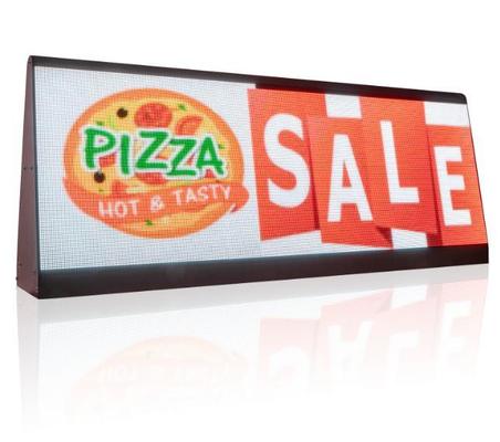 P5 P6 Waterproof Car LED Sign Display Outdoor Full Color Taxi Roof Screen Double Side