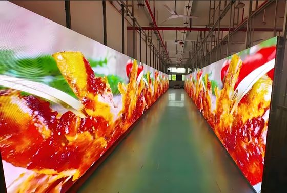 Tamaño del gabinete 600*337.5MM Pantalla LED con pegamento en la placa