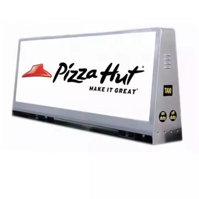 Pantalla LED para techo de coche P6 HD a todo color, alto brillo, IP65 a prueba de agua